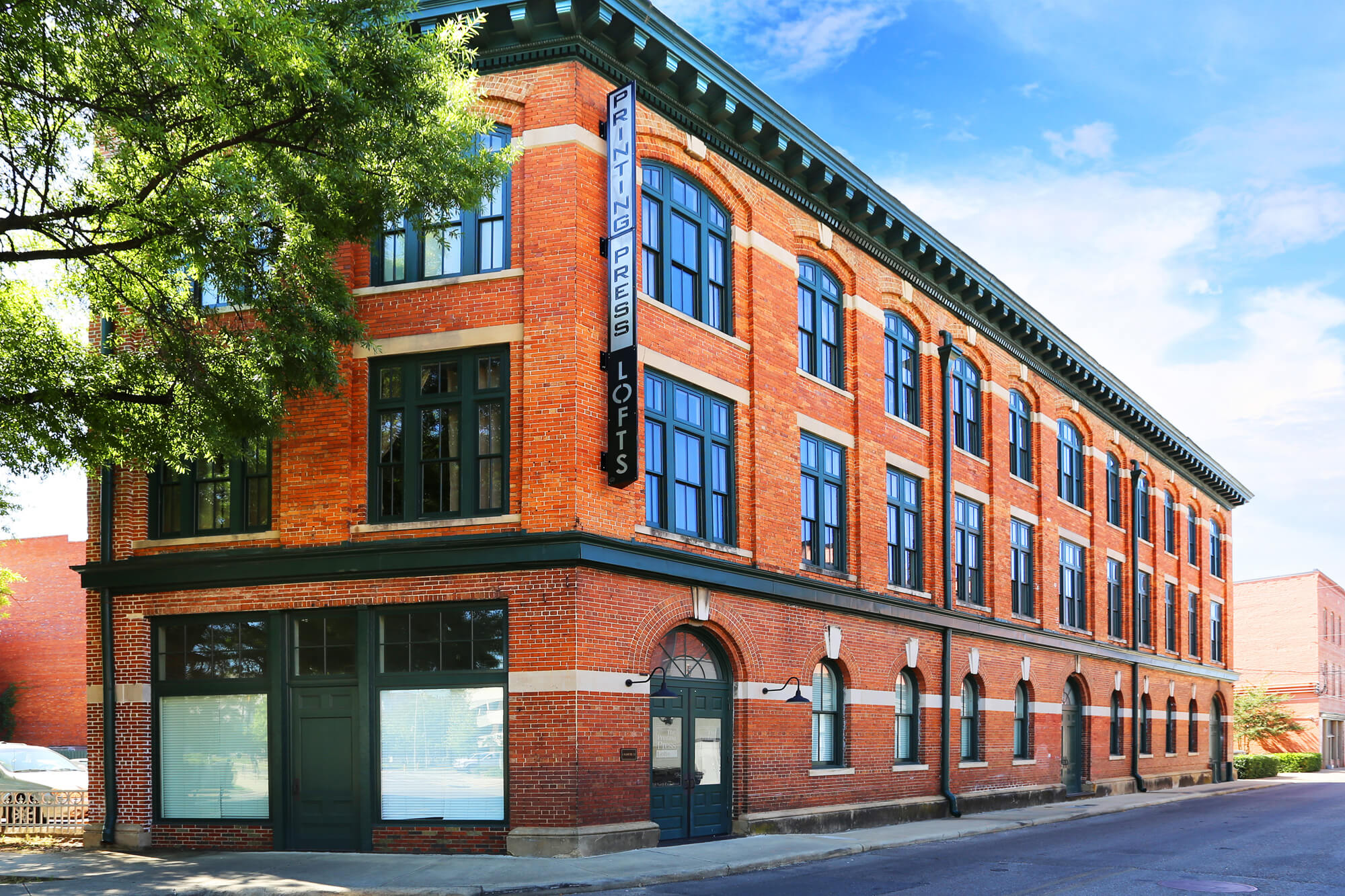 Printing Press Lofts Designed by Foshee Architecture - View of the Exterior